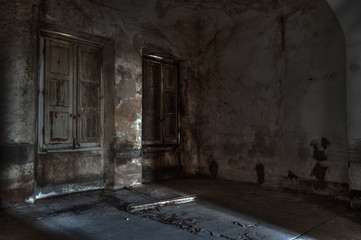 Fototapeta na wymiar abandoned asylum