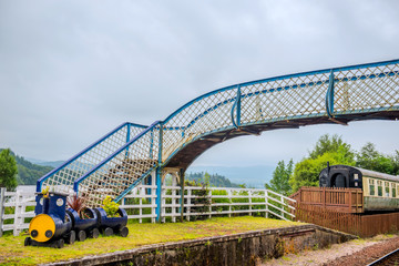 Obraz premium Loch Awe trainstation