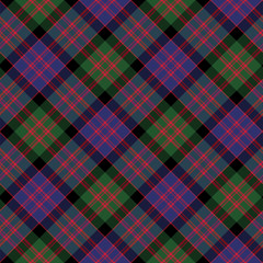 Macdonald tartan kilt fabric diagonal texture background seamles