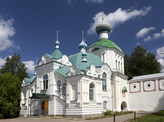 Tikhvin Assumption Monastery, a Russian Orthodox, (Tihvin, Saint Petersburg region, Russia)..
