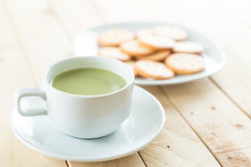 hot matcha latte