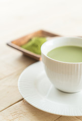 hot matcha latte