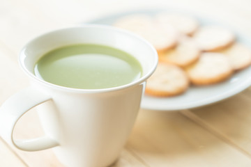 hot matcha latte