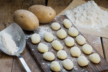 Fototapeta na wymiar Gnocchi di patate