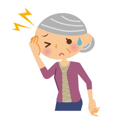 頭痛　シニア　女性