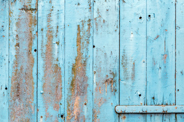The old blue wood texture with natural patterns