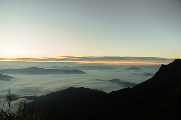 Mountain nature sunrise,