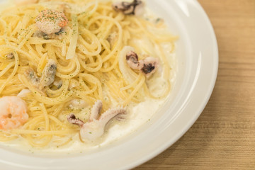 seafood spaghetti