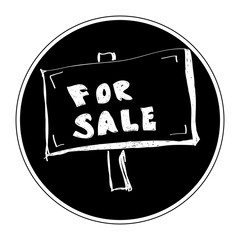 Simple doodle of a for sale sign