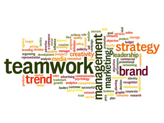 Conceptual business marketing word cloud