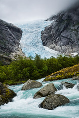 Beautiful glacier in Norway