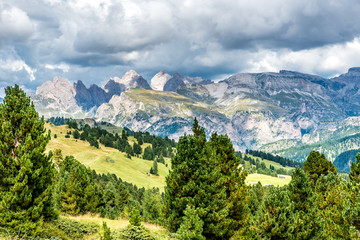Dolomites Italy - Val Gardena -  Passo Sella