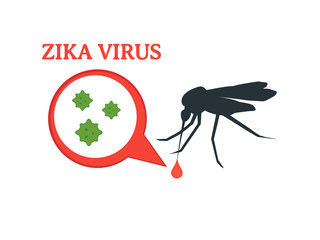 Zika Virus Outbreak. Transmitted by Aedes. aegypti mosquito. - 102169785
