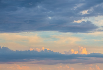 bright sunset sky background