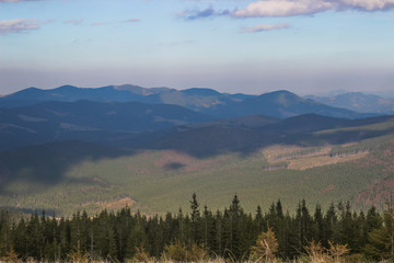 Naklejka premium Landscape in the Carpathian mountains