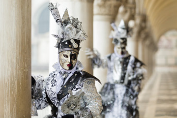 Fototapeta na wymiar Carnival of Venice, beautiful masks