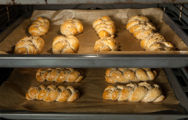 homemade bread rolls preparation