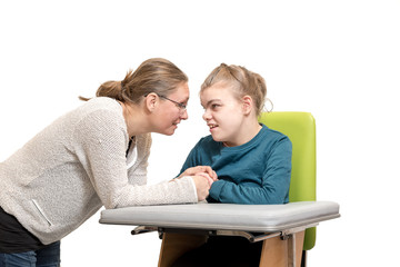 Disability a special needs child in a wheelchair / Disability a disabled child in a wheelchair...