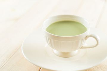 hot matcha latte