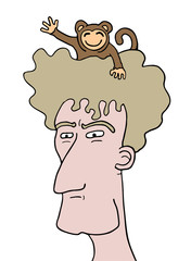 monkey in head