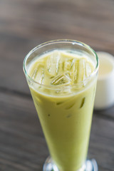 iced matcha latte