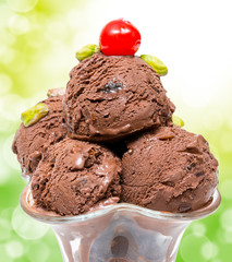 Ice cream close up