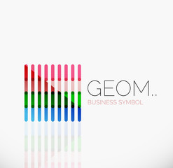 Logo, linear abstract geometric icon