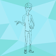 Presentation of business product, project, report.