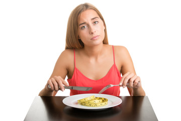 Obraz na płótnie Canvas Woman on a Diet