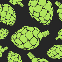 Artichoke pattern black