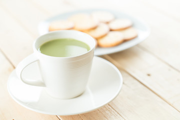 hot matcha latte