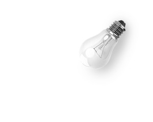 Single new bulb isolated in white