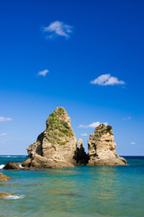 Fototapeta premium 沖縄のビーチ・ヒレーの浜・伊江の浜 