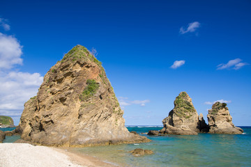 沖縄のビーチ・ヒレーの浜・伊江の浜
