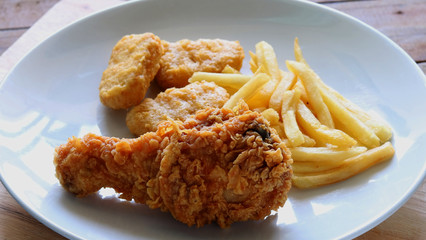 fried chicken leg