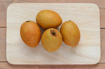Sapodilla, tropical fruit.