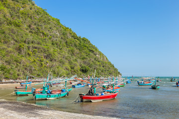 Fototapeta na wymiar Fisherman village near Hua Hin, Thailand