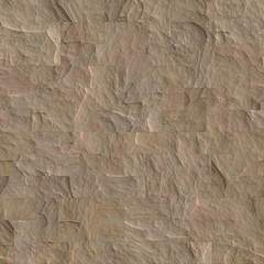 Seamless brown stone brick texture illustration