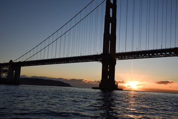 Fototapeta na wymiar Raising For The Golden Gate Sunset!