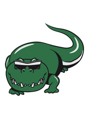 Crocodile dangerous cool sunglasses