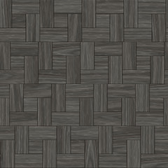 Seamless dark wood parquet texture illustration