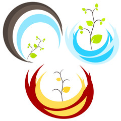 Fototapeta premium Nature tree symbol illustration