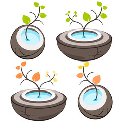 Nature tree symbol illustration