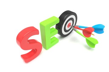 SEO concept. 3D illustration.