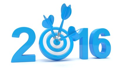 2016 target 3d render illustration