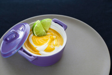 Pumpkin and ginger soup