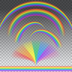 Rainbows in different shape