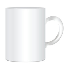векторная иллюстрация белая кружка
