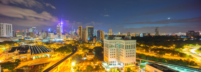 beautiful sunrise at Kuala Lumpur city centre