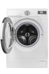 Isolated washing machine on a white background